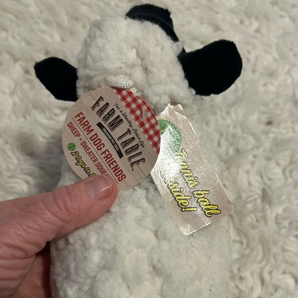 Sheep Squeaker Dog Toy with Tennis Ball Inside, two One NEW Farm home - Picture 5 of 8